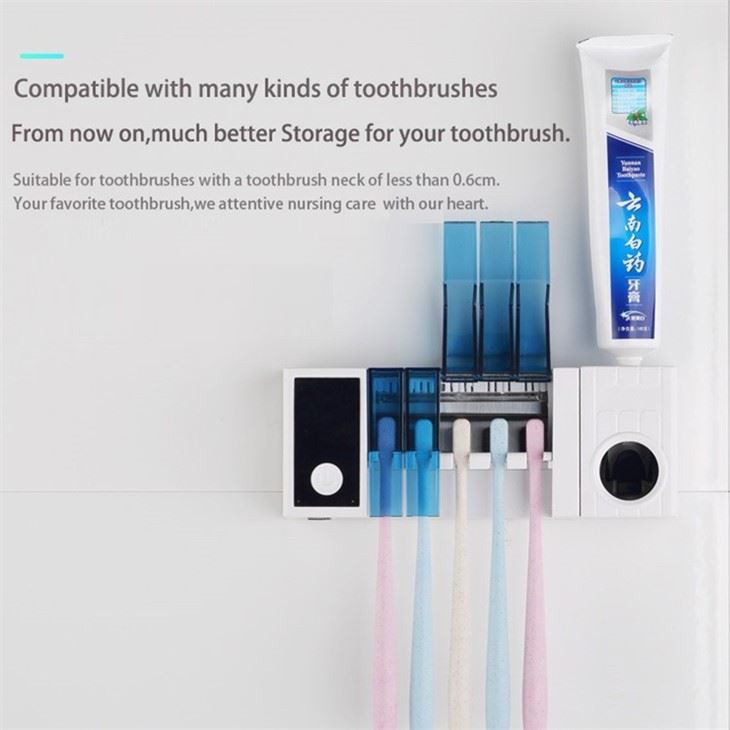 Toothbrush Sanitizer Holder with Drying